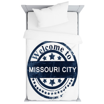 Missouri City Stamp On White Background Toddler Duvet