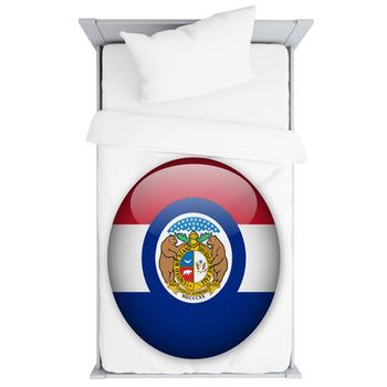 Missouri State Flag Button Toddler Duvet