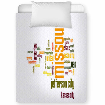 Missouri Word Cloud Toddler Comforter
