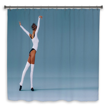 Modern Ballet Dancer Posing In A Studio Shower Curtain