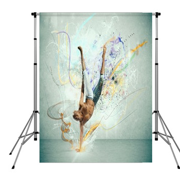 Modern Dancer Pole Pocket Backdrop