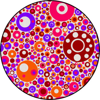 Modern Seamless Polka Dots Round Rug