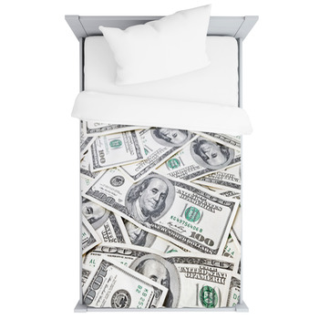 Money Background Toddler Duvet