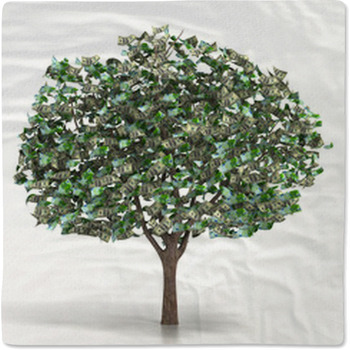 Money Growing On A Tree Baby Blanket