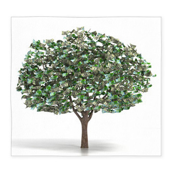 Money Growing On A Tree Custom Size Floor Mat