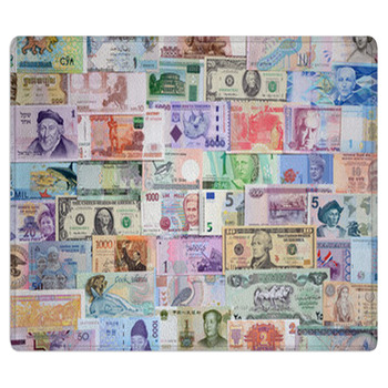 Money Of The Different Countries. Area Rug