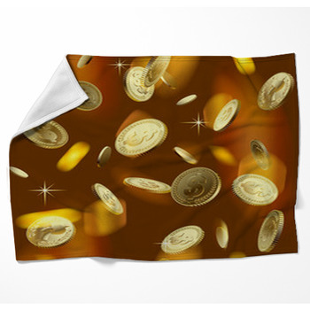 Money Rain Woven Throw Blanket