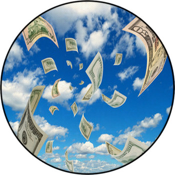 Money. Round Rug