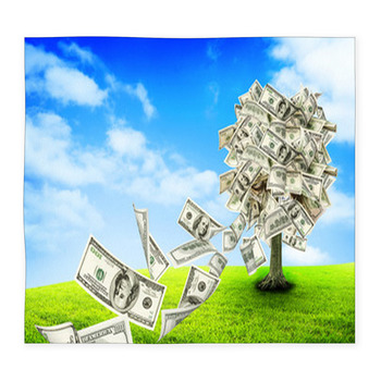 Money Tree Custom Size Floor Mat