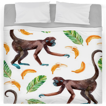 Monkey Comforters Duvets Sheets, Monkey Twin Bedding Set
