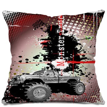 Monster Truck Pillows