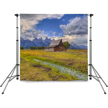 Mormon Row Grand Teton Pole Pocket Backdrop