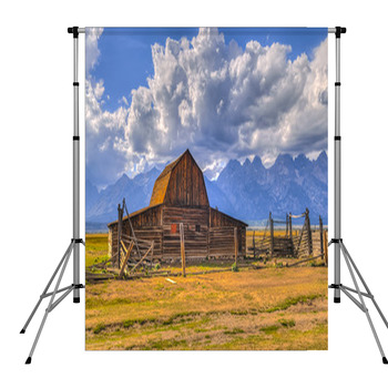 Mormon Row Grand Teton Pole Pocket Backdrop