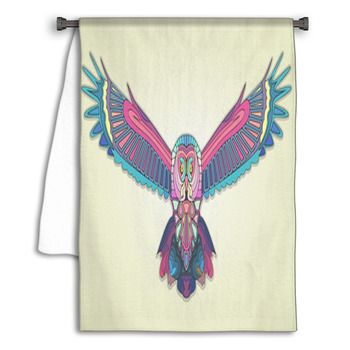 Mosaic Owl Towel