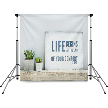 Motivational Poster Quote LIFE Pole Pocket Backdrop
