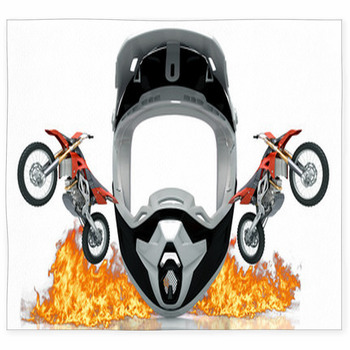 Motocross, Casco, Enduro, Gara Custom Size Floor Mat
