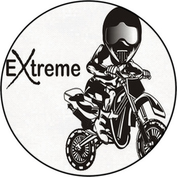 Motocross Sport Extreme Motorcycle Racing Round Rug