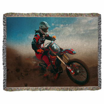 O'Neal ONL Rider Stadium Fleece Decke 200x138 cm Schwarz Weiß MX MTB Moto Cross 