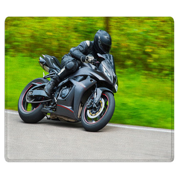 Motorbike Racing Area Rug