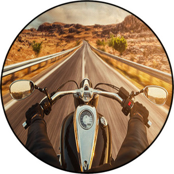 Motorbike Round Rug