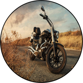 Motorbike Round Rug