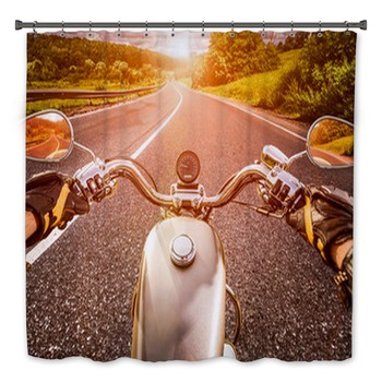 Motorcycle Bath Decor
