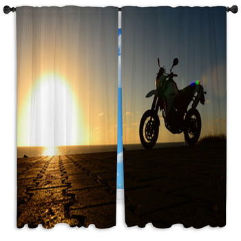 Motorcycle Drapes Window Treatments Black Out Custom Sizes