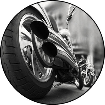 Motorcycle Round Rug