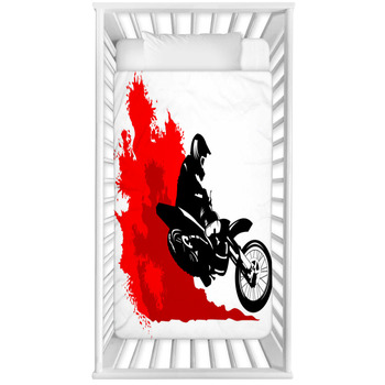 motocross baby bedding