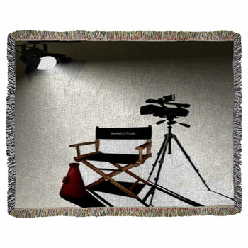 Movie Director Woven Throw Blanket