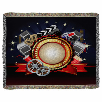 Movie Or Film Theme Composition Woven Throw Blanket