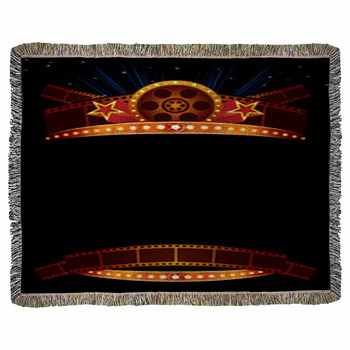 Movie Poster Woven Throw Blanket