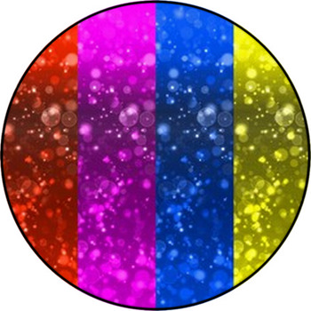 Multi colored stripes. Round Rug