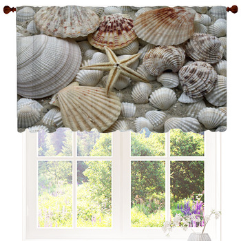 Muscheln Und Seestern Custom Size Valance