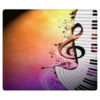 Music Background Bath Mat