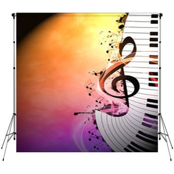 Music Background Custom Size Backdrop