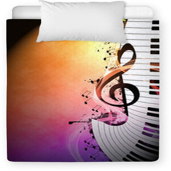 Music Background Toddler Duvet