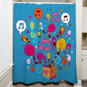 Music Box Shower Curtain