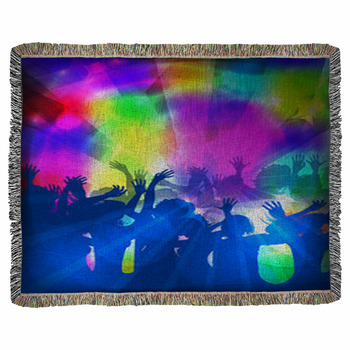 Musical Background Woven Throw Blanket
