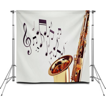 Musical Concept Custom Size Backdrop