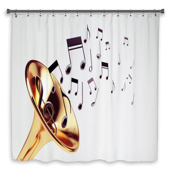 Musical Concept Custom Size Shower Curtain