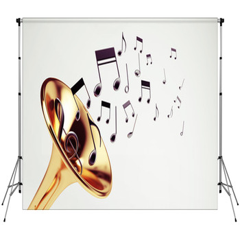 Musical Concept Fleece Backdrop
