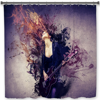 Musician Custom Size Shower Curtain