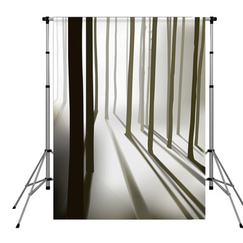 Mysterious Forest Pole Pocket Backdrop