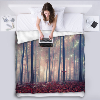 Mystic Forest Fleece Blanket