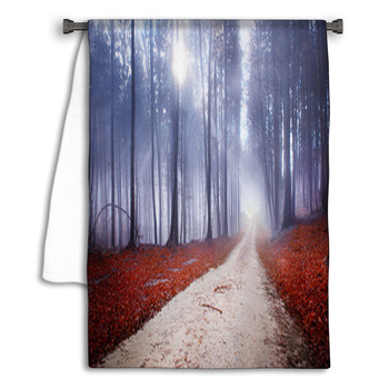 Mystic Forest Road Towel