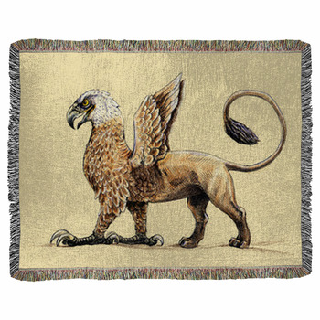 Mystical Creature Griffin Acrylic Woven Throw Blanket