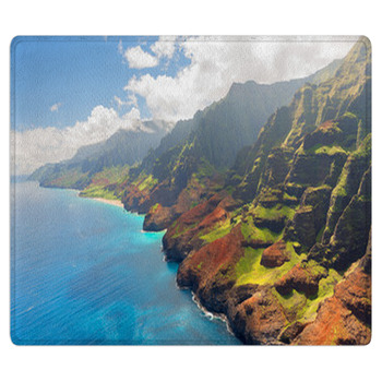 Na Pali Coast On Kauai Island In Summer Area Rug