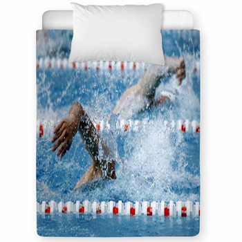 Nadador En Estilo Crol Toddler Comforter
