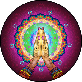 Namaste Mandala Round Rug
